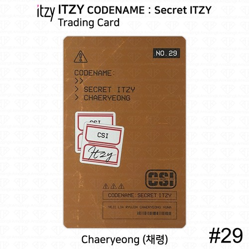 ITZY CSI Code Name Secret ITZY Trading Card Photocard Yeji Lia Ryujin Chaeryeong - Picture 72 of 108
