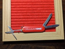 CELLULAR ONE Red 3-Tool Folding Lobster Pocket Knife Multi-Tool Stainless China