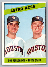 1966 TOPPS #273 BOB ASPROMONTE & RUSTY STAUB ASTROS