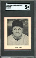 1947 Sports Exchange Miniatures (Hand Cut) # Jimmy Jimmie Foxx HOF SGC 5 EX