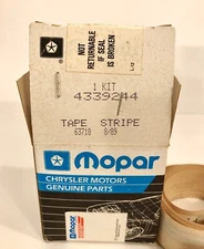 Mopar Chrysler NOS Tape Stripe Kit 4339244 (8-89) T422CA1 QP RH And T418CA1FF RH