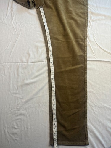 Peter Millar Pants Size 42 Chino Superior Soft Corduroy Five Pocket Khaki Brown - Picture 8 of 14