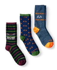 Boys Size S 4 1/2 - 8 1/2 RealTree Socks 3-Pack Crew Hunting SMALL WINTER NWT