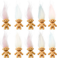 10 Pcs Lucky Dolls Set Mini Troll Dolls PVC Vintage Doll Mini Action Figures Cak