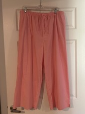 Vintage Lilly Pulitzer 100 Cotton Pink Stretch Pull On Pants XL