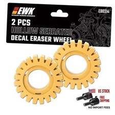 Adhesive Eraser Wheel for Grinder, Hollow Serrated Decal 2 Pcs Hollow Serrated