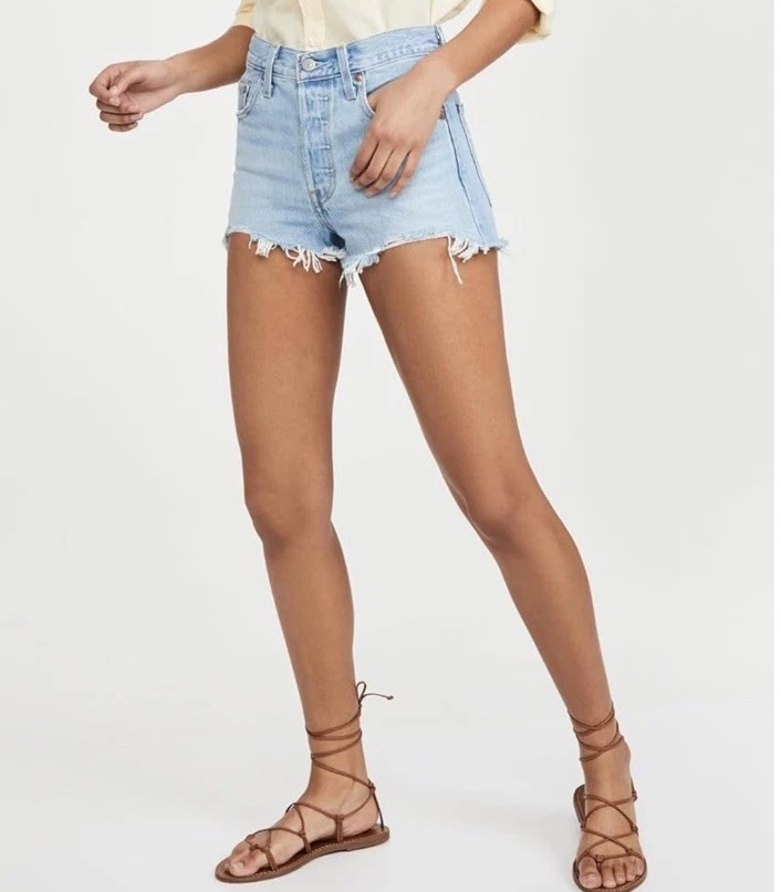 Levi's Women's 501 Original Premium High-Rise Jean Shorts Size 25, 29 Waist