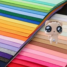 40X Filz Stoff Blätter 30.5x20.3cm Fleece Steif Quadratisch DIY Nähen Handarbeit
