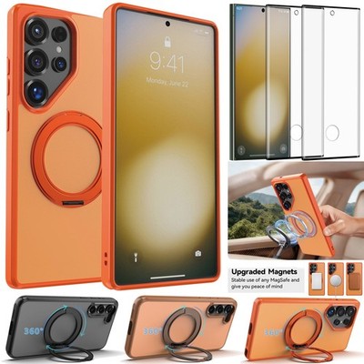 For Samsung Galaxy S23/S23+/S23 Ultra Case Cover Ring / Glass Screen Protector