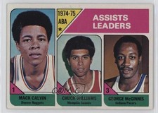 1975-76 Topps League Leaders Mack Calvin Chuck Williams George McGinnis HOF 0f6