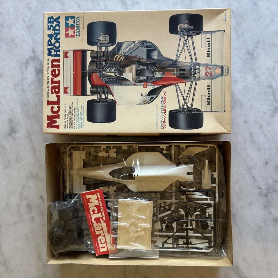 TAMIYA - 1:20 MCLAREN MP4/5B HONDA - NUOVO COMPLETO - Immagine 2 di 3
