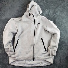 Nike Hoodie Women's M Light Gray Tech Fleece Oversized Full-Zip Cape FB8243-013