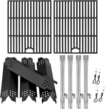 Nexgrill 4-Burner Parts Kit: Grates, Burners, Heat Shields for 720-0830 Series