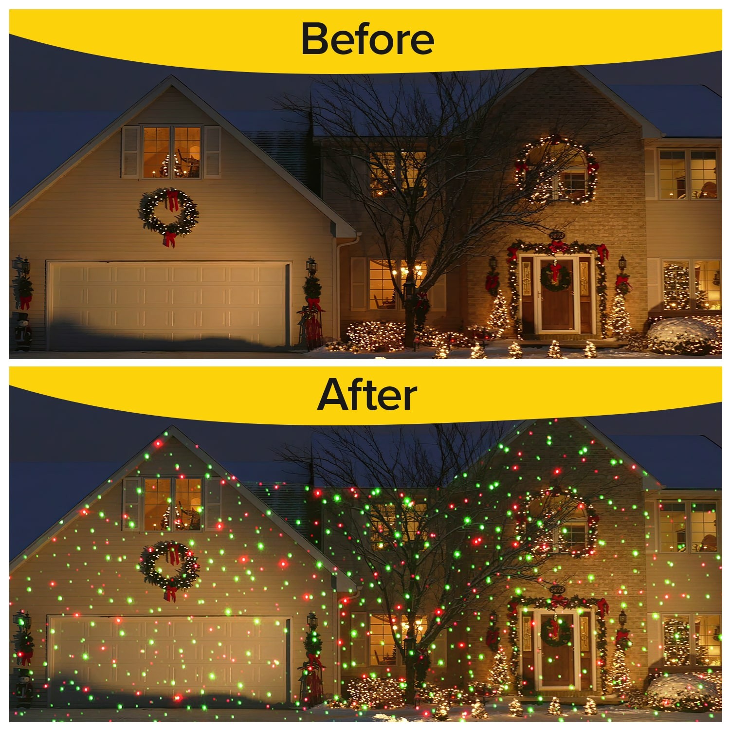 Star Shower Ultra 9 Outdoor Holiday Laser Light Show with Remote,