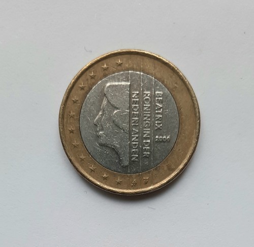 Dutch 1 Euro Coin, Nederlands Coin, 2000