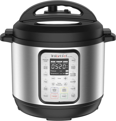 #ad Instant Pot 3 qt. Stainless Steel Black Duo Plus Mini Electric Pressure Cooker $62.99