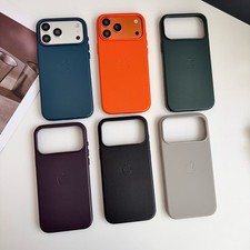 Leather Case With MagSafe  Camera Control For iPhone 14 15 16 17 Pro 17 Pro Max
