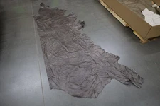 Half Cowhide Gray Brown  Leather Hide Leathercraft DIY Upholstery #2702