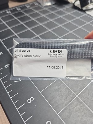 Oris Black Textile Strap 07 5 20 24