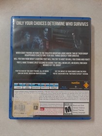 Until Dawn (PS4, PlayStation 4)