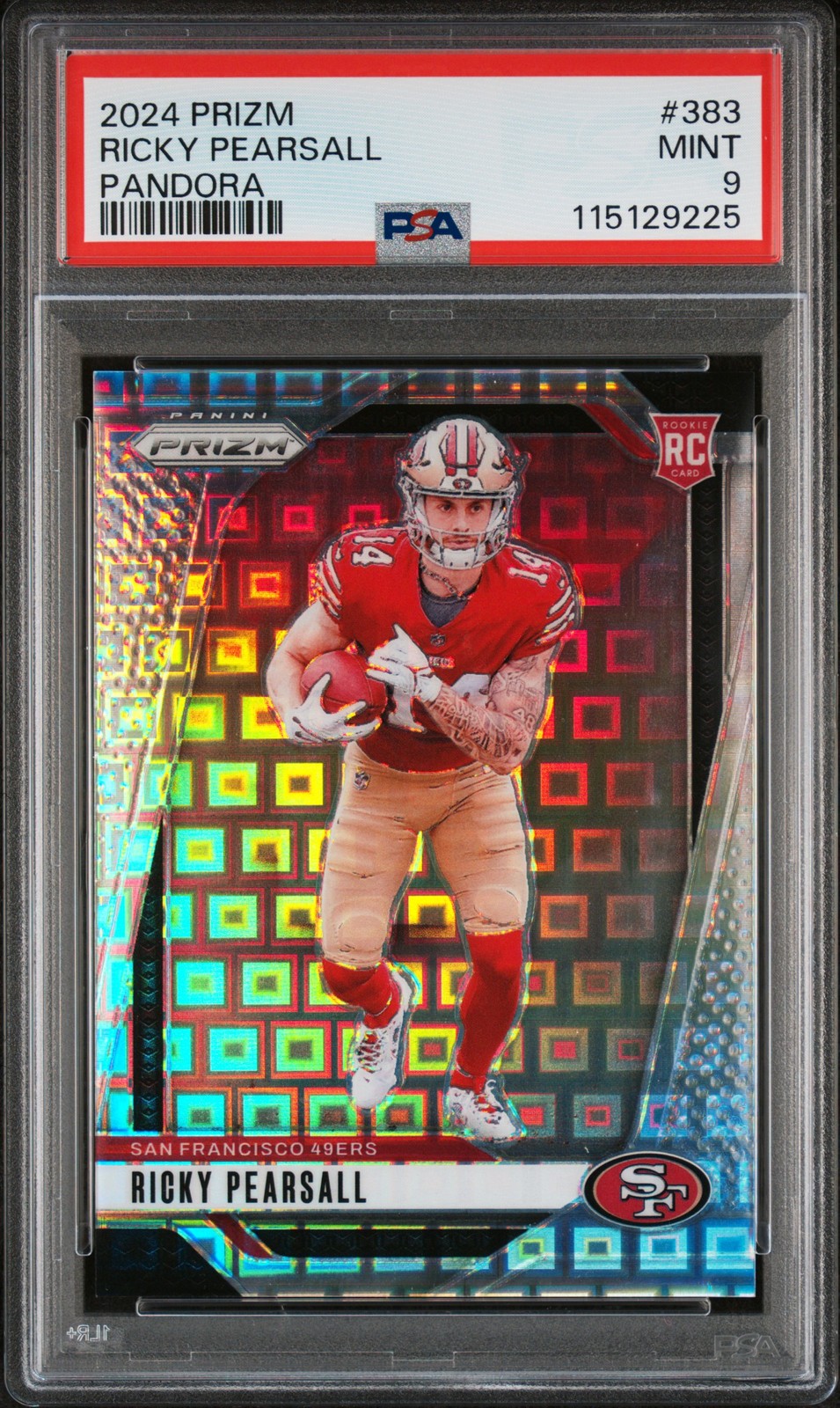 2024 PANINI PRIZM PANDORA #383 RICKY PEARSALL 157/400 PSA 9