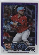 2023 Topps Series 2 Retail Purple Foil /799 Charles Leblanc #446 Rookie RC