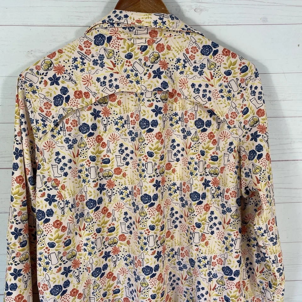 Camisa de jardinería Duluth Trading Sidewinder para mujer talla L multicolor botón delantero Foto 4 de 4