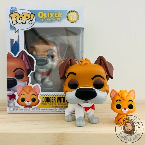 Funko Pop Disney Oliver & Company Dodger with Oliver #1705 New In Box (NIB)