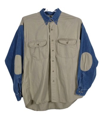 RedHead Men's XXL Brown & Blue Hunting Long Sleeve Button Up Shirt 