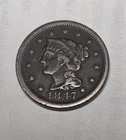 Photo of a 1847-P Large Cent from an eBay listing that sold on Jul 18, 2026