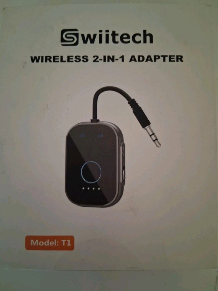 NEW Wireless Bluetooth Receiver & Transmitter RCA to 3.5mm Aux Audio Adapter - Image 2 of 4