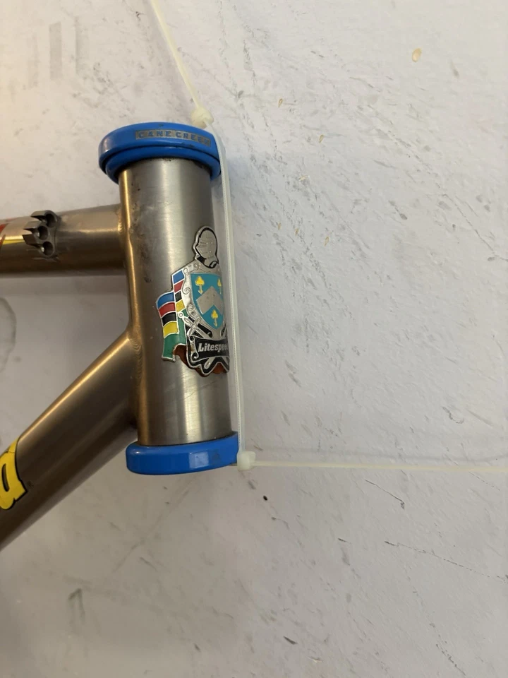 Litespeed Unicoi 钛合金山地自行车车架 19 英寸美国制造 Ti Moots YBB 软尾 — 第 3/4 张图片