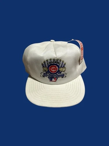 Chicago Cubs 1990 MLB All-Star Game American Needle VTG White SnapBack Hat NWT