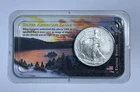 2001 1oz .999 Fine Silver American Silver Eagle In Littleton Holder