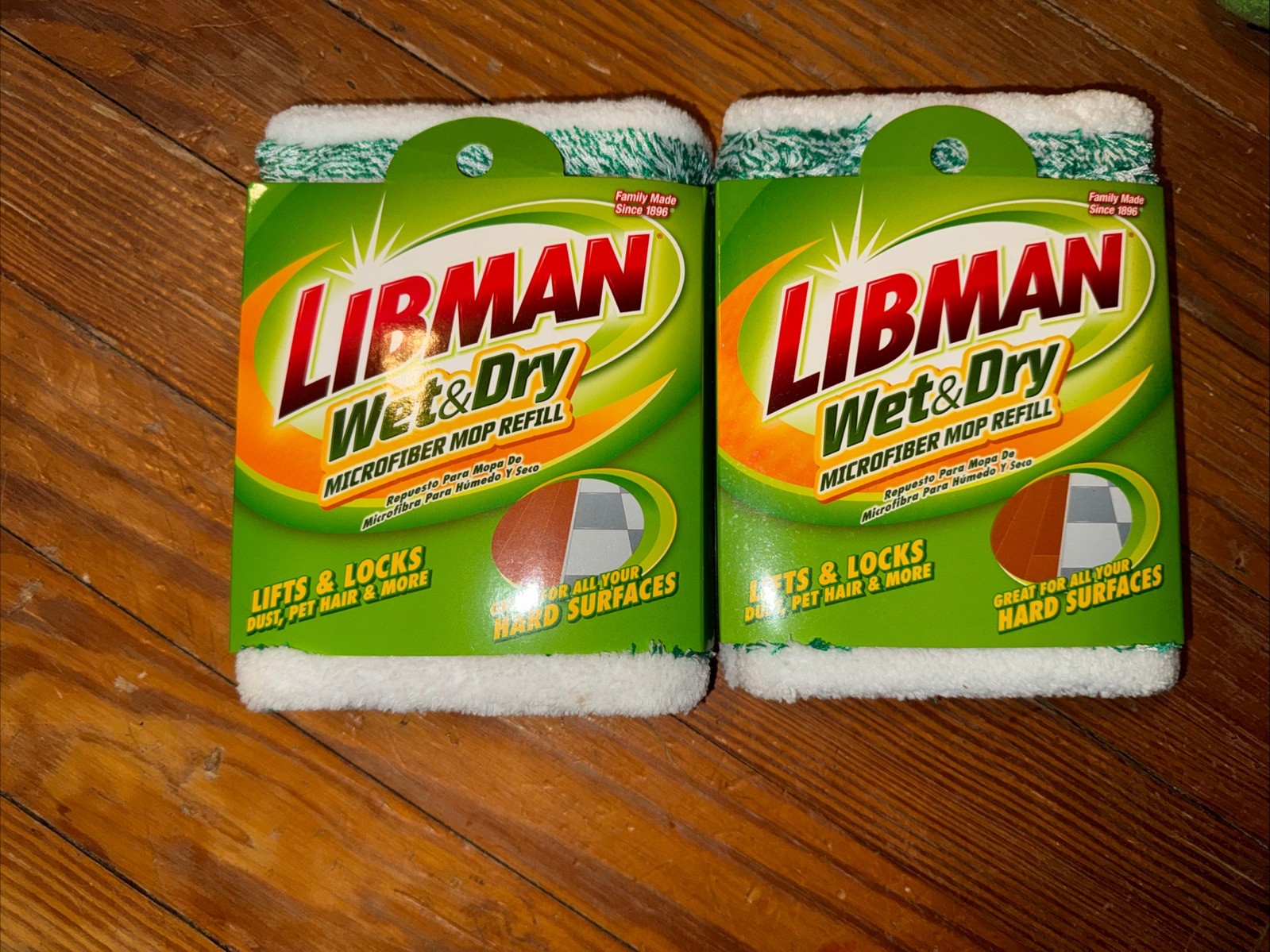 Libman Commercial Microfiber Wet/Dry Floor Mop Refill Pad, 1
