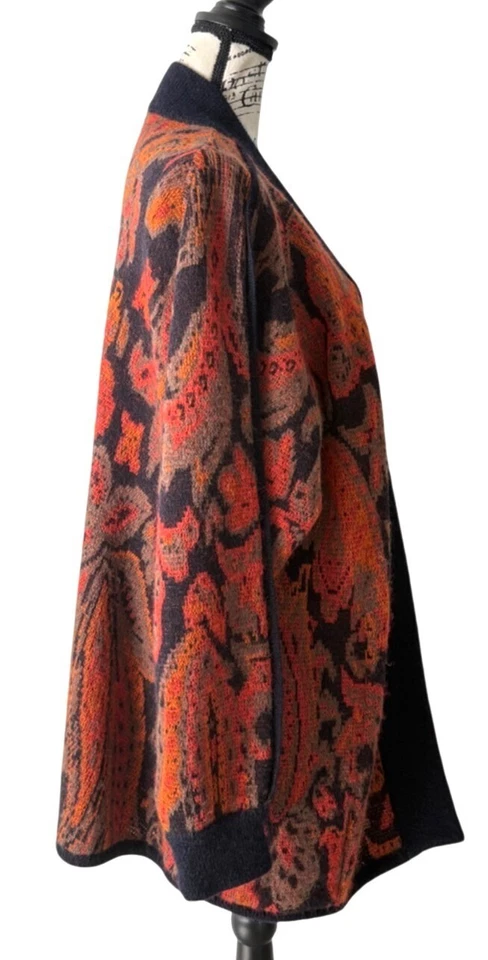 Cárdigan Suéter Chaqueta Lana Mohair Bolsillos De Colección Escada Margaretha Ley EU 34 Foto 3 de 4