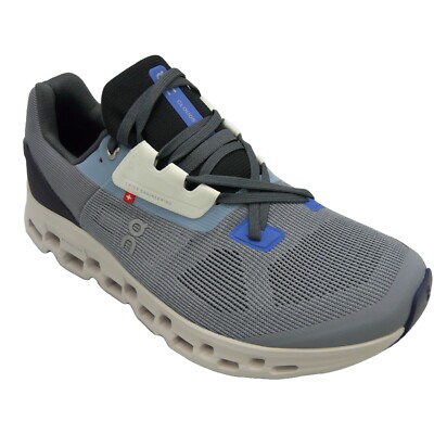On Running Cloudstratus Men's Fossil Midnight Running Shoes