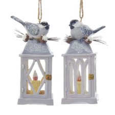 Chickadee on Lantern Ornament