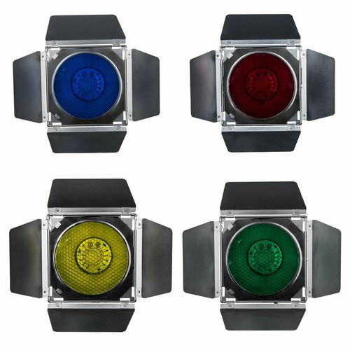 Réflecteur Godox Bowens + BD-04 Barndoor avec grille et filtre couleur pour flash de studio - Photo 8/9
