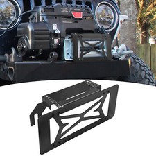 10 Winch Roller Hawse Fairlead Flip-up Front License Plate Holder Frame Bracket 10 Winch Roller Hawse Fairlead Flip-up Front License Plate Holder Frame Bracket