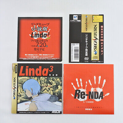 Sega Saturn LINDA 3 CUBE KANZEN BAN Spine * 6250 ss | eBay