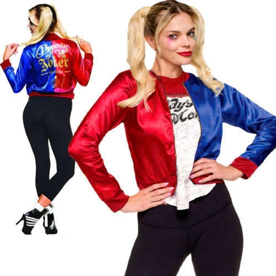 Offiziell Erwachsene Halloween Suicide Truppe Harley Quinn Cosplay Kostüm - Bild 1 von 1