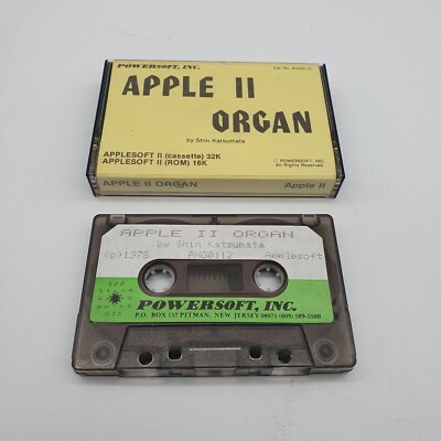 Rare 1978 Apple II 2 Cassette Tape - Apple II Organ by Shin Katsumata