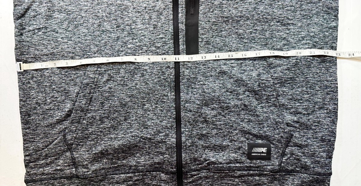 American Eagle Outfitter Active Flex Zip-Up Hoodie- Gray Heather