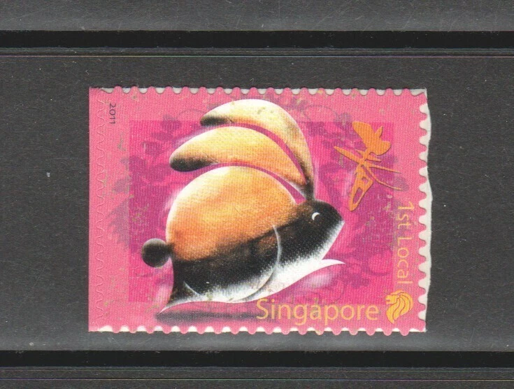 SINGAPORE 2011 ZODIAC YEAR OF RABBIT 1ST LOCAL SELF ADHESIVE 1 STAMP IN MINT MNH - Image 1 of 1