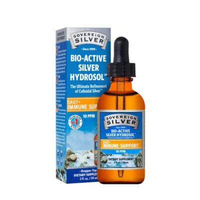 Sovereign Silver Bio-Active Silver Hydrosol- Colloidal Silver Liquid 2oz Dropper