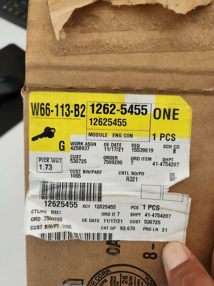 Pontiac G6 2008 2009 motor V6 de 3,5 L módulo de control informático ECM ECU PCM 12612384 Foto 4 de 4