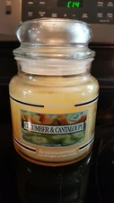 Yankee Candle Cucumber Cantaloupe 14.5 oz medium jar Black Band Retired HTF