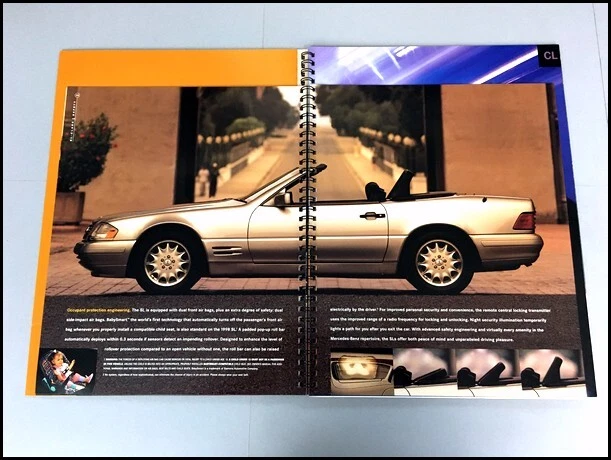 1998 Mercedes Benz 64-page Brochure Catalog SLK CLK320 SL500 SL600 CL600 CL500 Foto 4 de 4