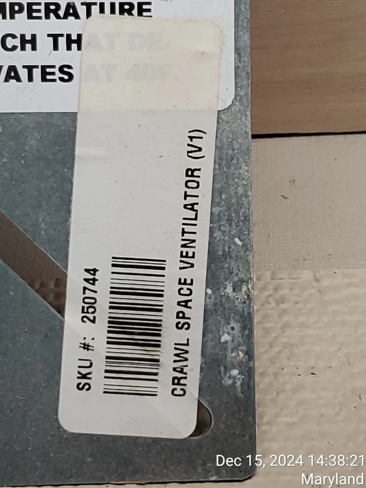 Tjernlund Model V1 Crawl Space Ventilator 110 CFM - Image 3 of 4